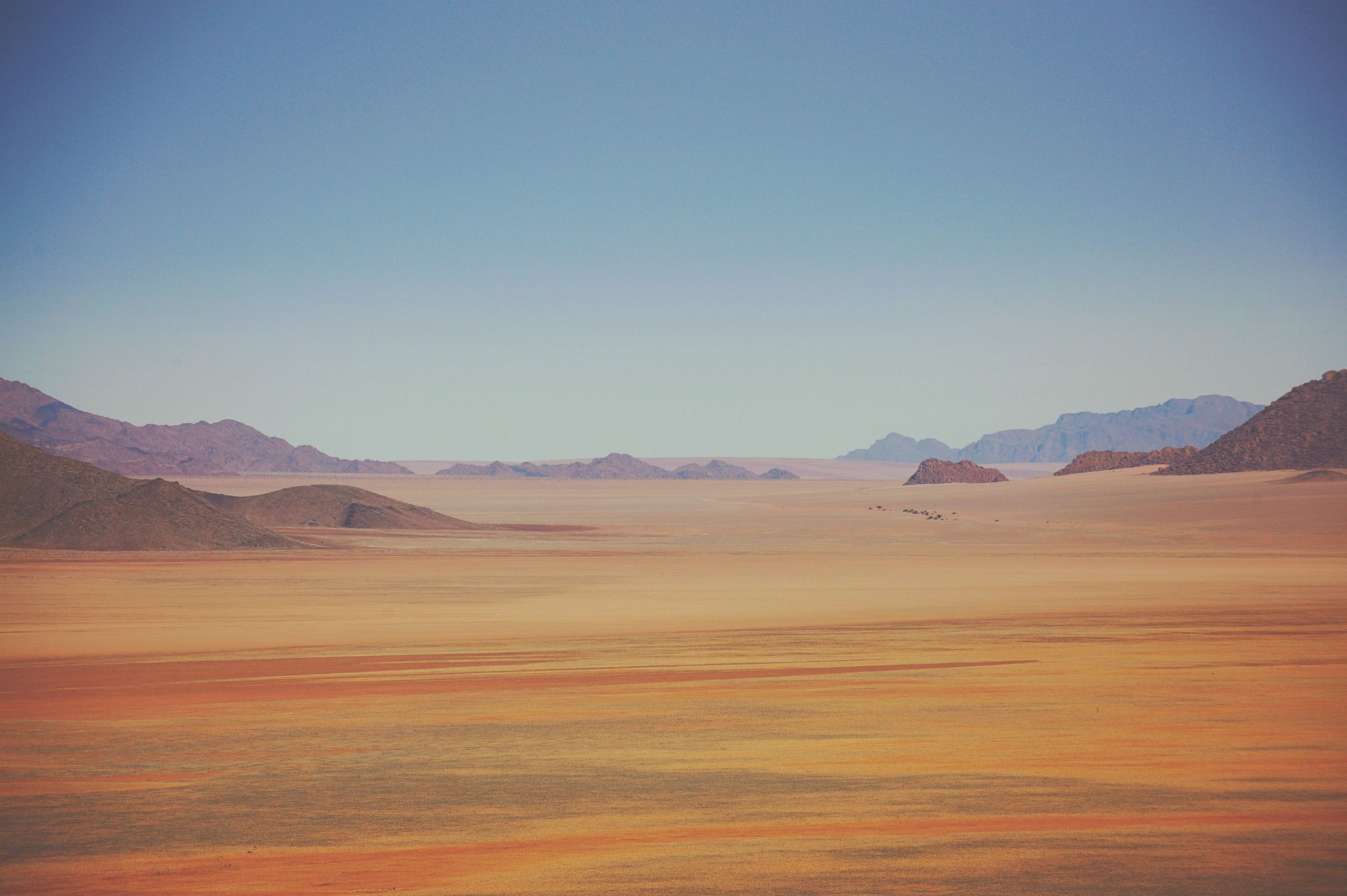Wide desert landscape for Algeria tour experiences